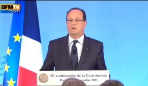 Hollande: "la modernisation de la Constitution doit se poursuivre" - 03/10