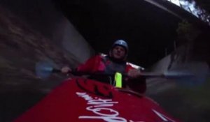 Caméra embarquée sur un kayak à plus de 50 km/h