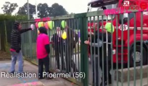 Gad. Les salariés de Lampaul bloquent l'abattoir de Josselin - Gad. Manifestation