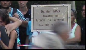 Hommage à Damien Mas inventeur du Mondial de Millau à pétanque