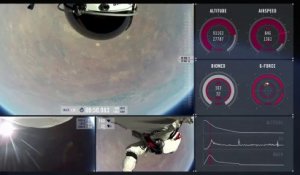 Revivez le saut complet de l'espace de F.Baumgartner!! Red Bull Stratos - Multi Angles