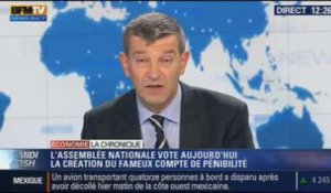 la Chronique éco de Nicolas Doze: l'Assemblée Nationale vote aujourd'hui la création du fameux compte de pénibilité - 15/10