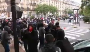 Des jeunes affrontent la police en marge de la manifestation lycéenne à Paris