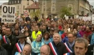 Des milliers de frontaliers manifestent pour le droit à garder une assurance maladie privée