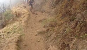 2013 - Pascal Blanc sur le sentier du Maïdo