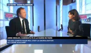 Anne Hidalgo, invitée politique de Guillaume Durand avec LCI