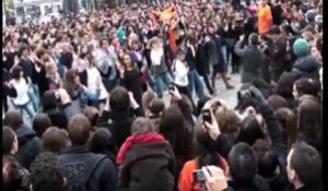 Saint-Brieuc. Un flashmob pour montrer le dynamisme étudiant