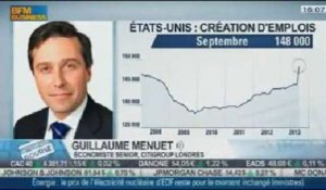 Faibles créations d'emplois aux États-Unis, la Fed maintiendra son soutien à l'économie US: G. Menuet,dans Intégrale Bourse - 22/10