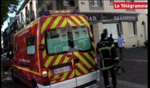 Lorient. Un ouvrier blessé dans l'incendie d'une station service désaffectée