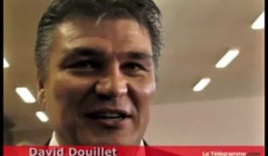 Lamballe. David Douillet sur le tatami avec des jeunes