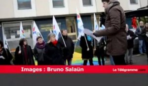 Quimper. Rythmes scolaires : une soixantaine d'enseignants manifestent