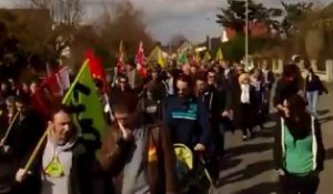 Manif anti fasciste à Chartres-de-Bretagne