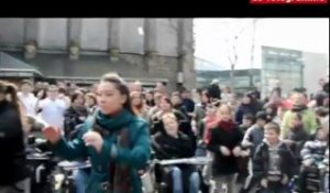 Saint-Brieuc.  Plus de 300 personnes au flash mob du Comité Départemental du Sport Adapté
