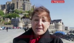 Mont-Saint-Michel. Les maringotes à cheval prennent leur service