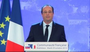 Hollande annonce la libération des otages français au Niger