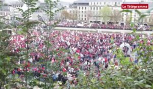 Quimper. Bonnets rouges et Gwen-ha-Du