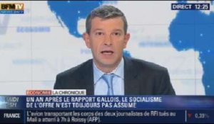 La Chronique éco de Nicolas Doze: un an après le rapport Gallois, le socialisme de l'offre n'est pas toujours assumé – 05/11