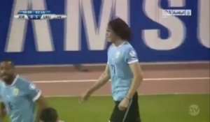 Superbe coup franc de Cavani avec l'Uruguay face à la Jordanie