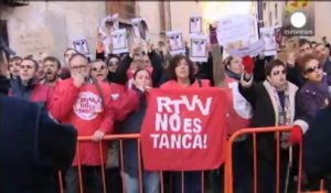 Espagne: nouvelle manifestation des ex-employés de la télévision publique de Valence