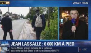 BFM Story: Jean Lassalle: "le député marcheur" achève son tour de France à pied - 11/12