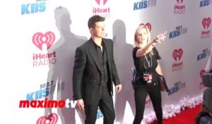 Robin Thicke KIIS Jingle Ball red carpet arrivals at Staples Center in Los Angeles