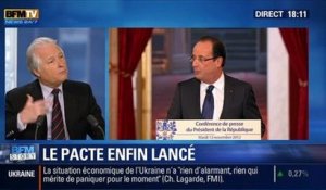 BFM Story: Pacte de responsabilité: "il n'y a pas de relation directe entre la baisse des charges et l'emploi", Jean-François Roubaud - 28/02