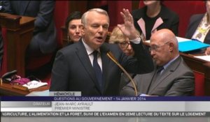 Affaire Gayet/Hollande : vif échange entre Christian Jacob et JM Ayrault (QAG)
