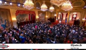 La conférence de presse de François Hollande en cinq minutes chrono