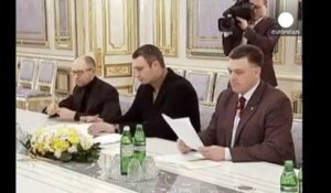 Ukraine : retour sur "Maïdan" des leaders de l'opposition