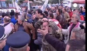Manifestation des agriculteurs grecs contre la hausse des taxes