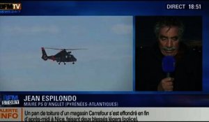 BFM Story: Un Cargo s'échoue à Anglet: "on distingue quelques traces de pollution", Jean Espilondo - 05/02