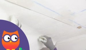 Comment poser de la toile de verre au plafond (Ooreka.fr)