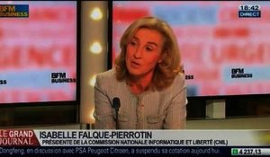 Isabelle Falque-Pierrotin, présidente de la Commission nationale de l'informatique et des libertés, dans Le Grand Journal – 10/02 3/4