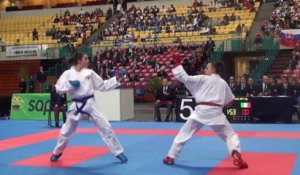 Finale Junior +59kg - Nancy Garcia - Euro Karaté Jeunes 2014