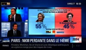 BFM Story: Match des municipales à Paris: Nathalie Kosciusko-Morizet a été battue dans le XIVe arrondissement - 12/02