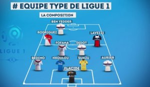 L'équipe type de la 25ème journée de Ligue 1 !