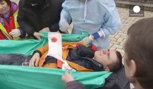 Kiev : des manifestants tués, des blessés soignés à St Michel