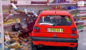 UK: Ils font la course... dans un supermarché
