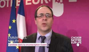Emmanuel Maurel - Lancement de la campagne des «Choisir notre Europe»