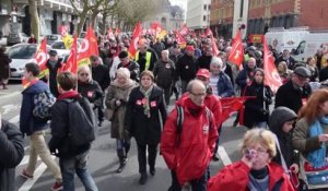 Manifestation contre l'austérité a Lille
