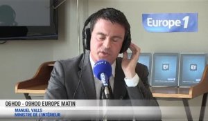 Manuel Valls au micro d'Europe 1