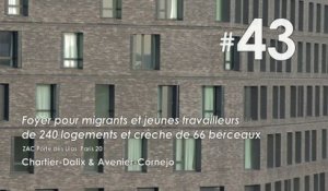 #43 Foyer pour migrants - jeunes travailleurs et crèche, ZAC Porte des Lilas, Paris 19