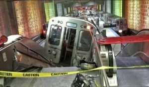 Un train déraille et s’encastre dans un escalator à Chicago, faisant trente blessés