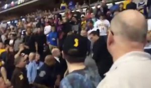 Une bagarre éclate en tribunes entre un fan du Heat et un fan des Pacers