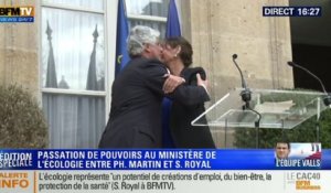 Passation de pouvoir entre Ségolène Royal et Philippe Martin