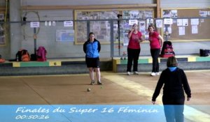 Finale, Super 16 féminin, Sport-Boules, Nyons 2014