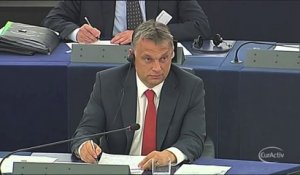 Passe d'armes Orbán-Verhofstadt à Strasbourg