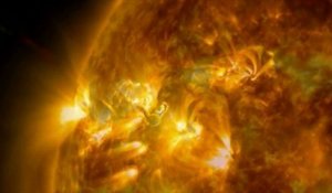 Les images spectaculaires d'une éruption solaire