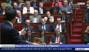 Manuel Valls: y a-t-il un socialiste à la tribune ?, dans Les Décodeurs de l'éco - 08/04 4/5