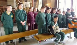 Les jeunes irlandais reprennent Coldplay à Eu